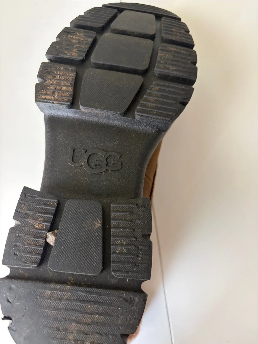 UGG Women's Brown Lace-Up Winter Boots with Fur Trim